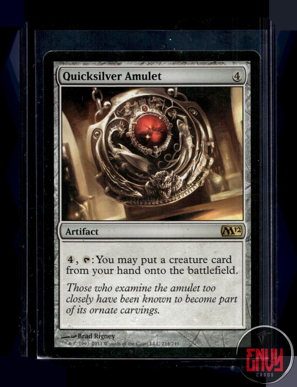 Quicksilver Amulet MP 214 Rare Magic 2012 (M12) Magic: The Gathering