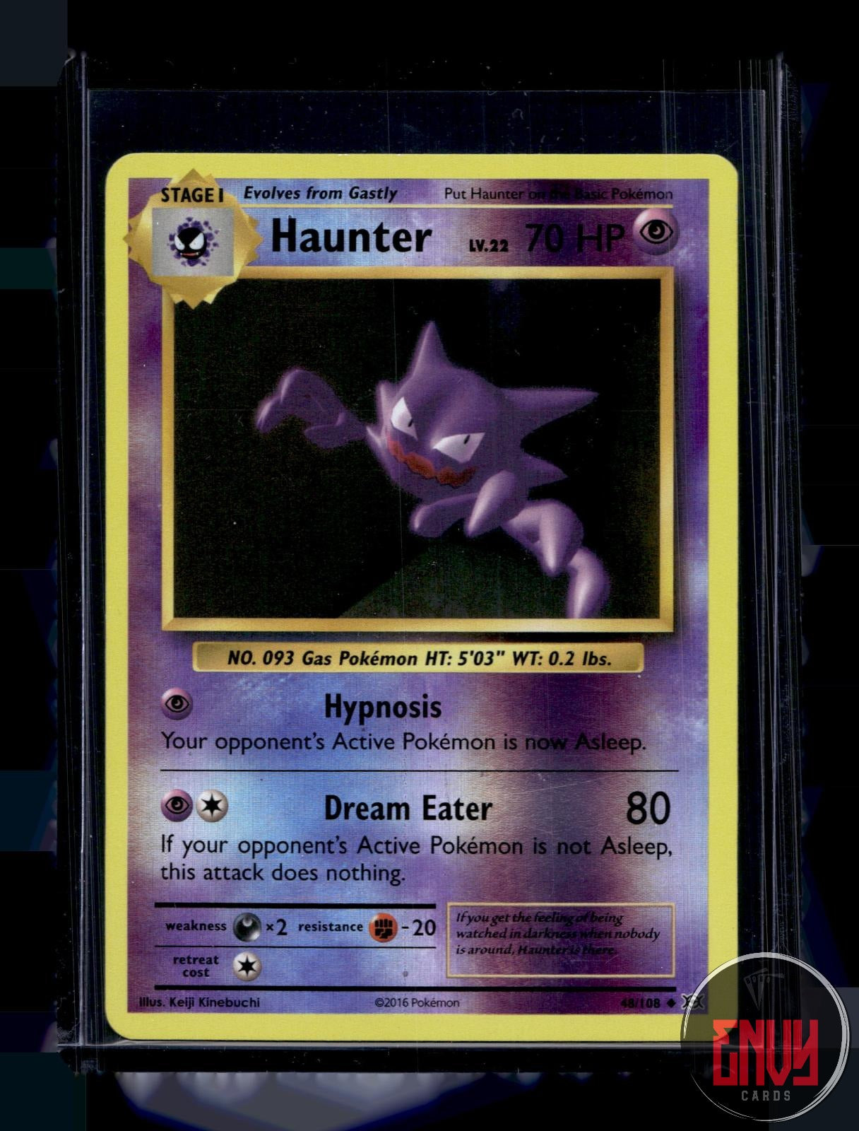 Haunter Near Mint 48/108 Uncommon Evolutions Pokemon Reverse Holo