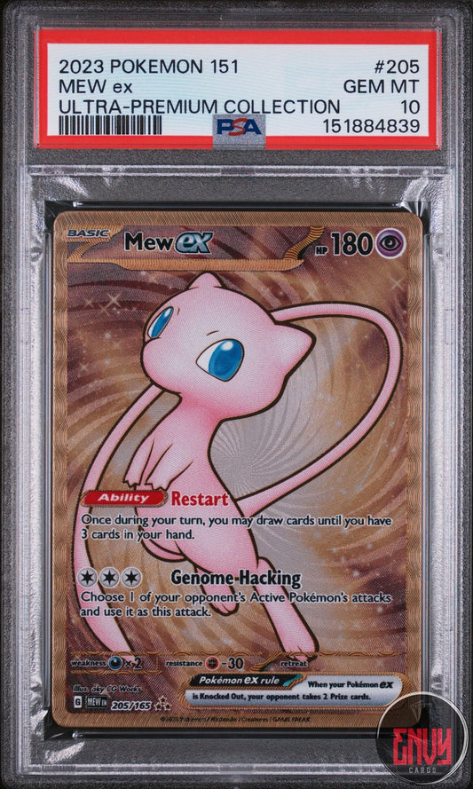 Mew EX 205/165 151 Ultra-Premium Collection Pokemon PSA 10