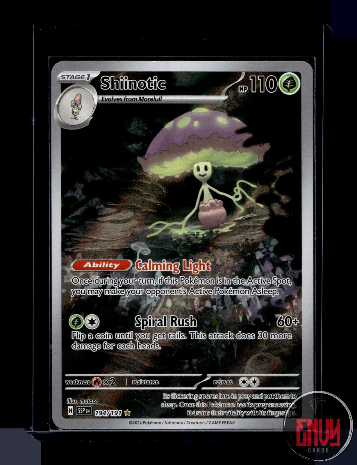 Shiinotic Near Mint 194/191 Illustration Rare Surging Sparks Pokemon
