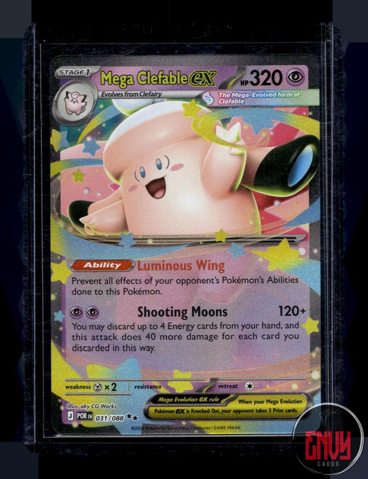 Mega Clefable ex Near Mint 031/088 Double Rare Perfect Order Pokemon