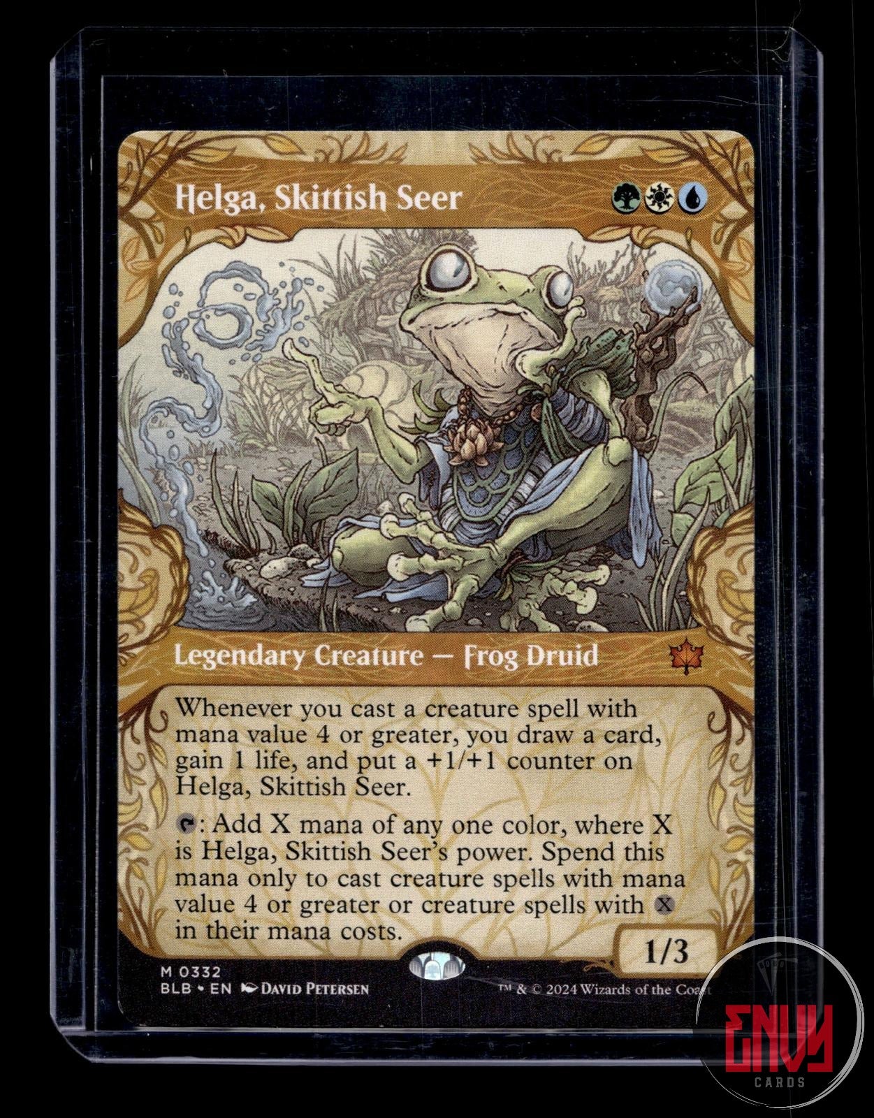 Helga, Skittish Seer (Showcase) Lightly Played 332 Mythic Bloomburrow