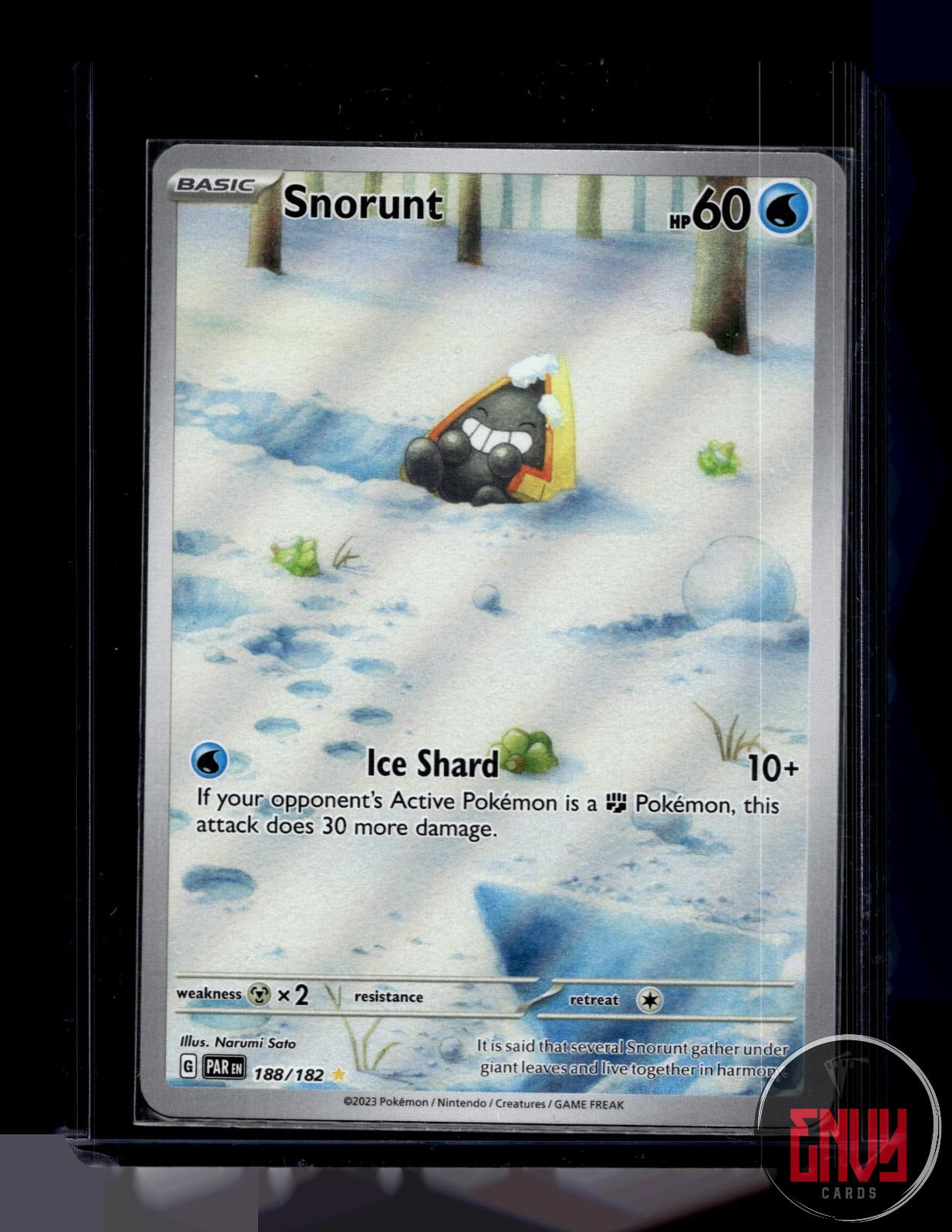 Snorunt Near Mint 188/182 Illustration Rare Paradox Rift Pokemon Holo