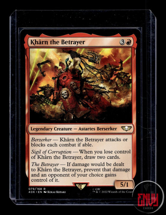 Kharn the Betrayer NM 79 Universes Beyond: Warhammer 40,000 Magic: The Gathering