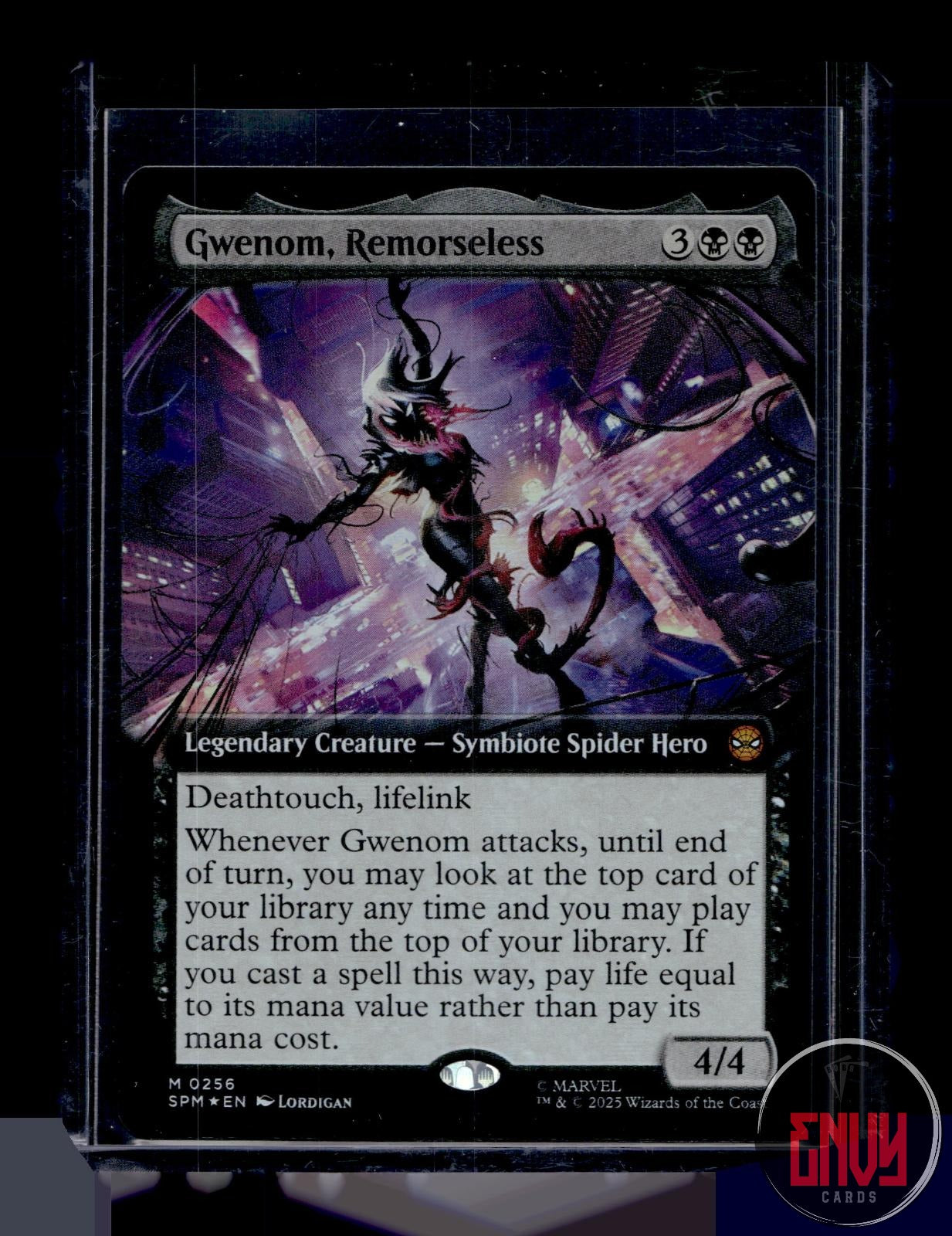 Gwenom, Remorseless (Extended Art) LP 256 Mythic Marvel's Spider-Man Foil