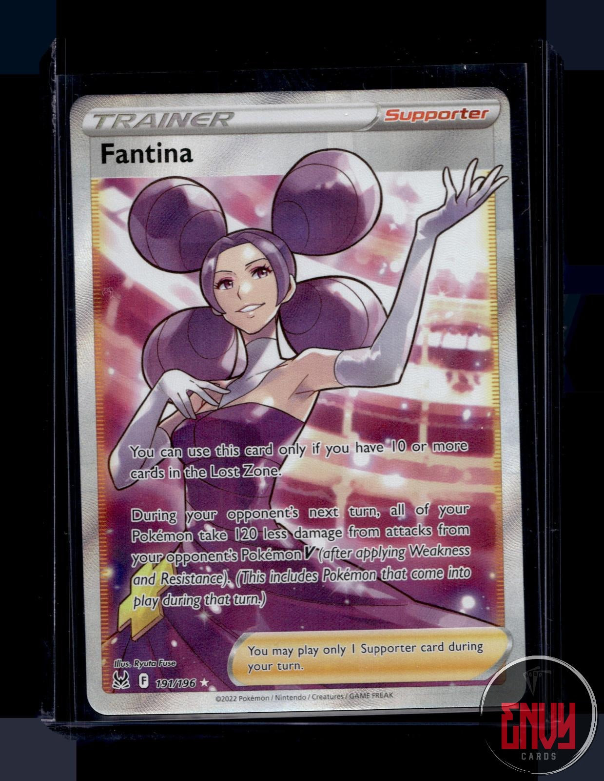 Fantina Near Mint 191/196 Ultra Rare Lost Origin Pokemon
