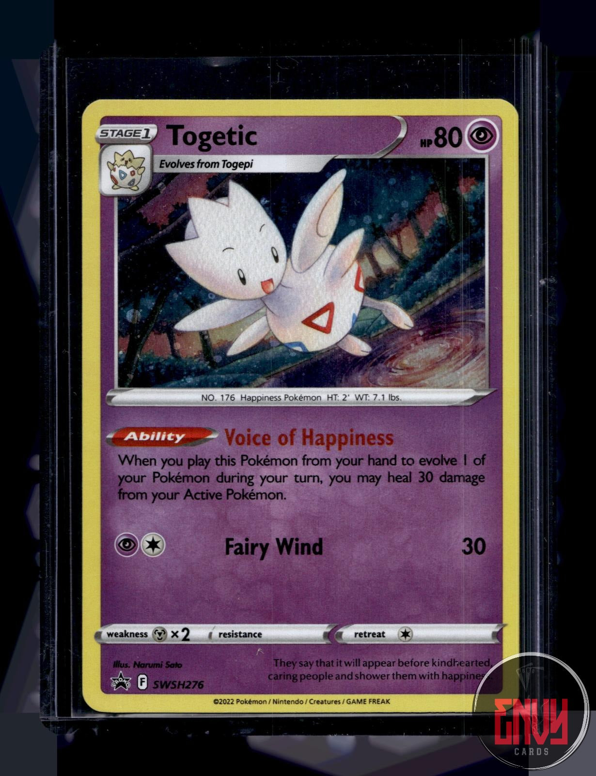 Togetic Lightly Played SWSH276 Promo Sword & Shield Promo Pokemon Holo