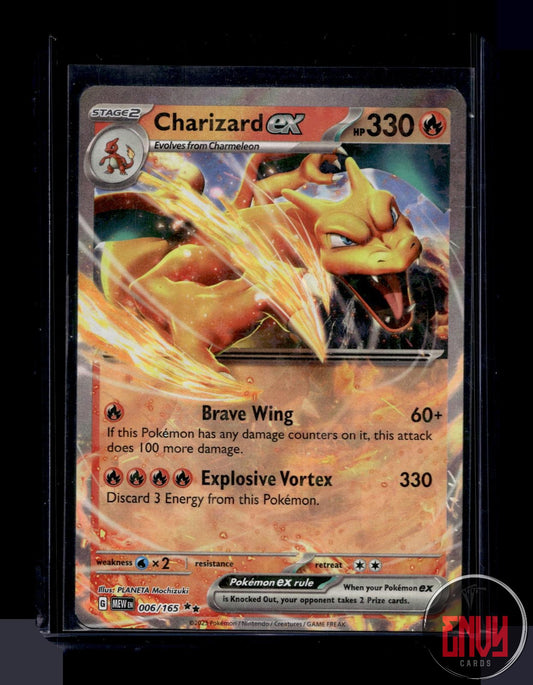 Charizard ex Near Mint 006/165 Double Rare 151 Pokemon