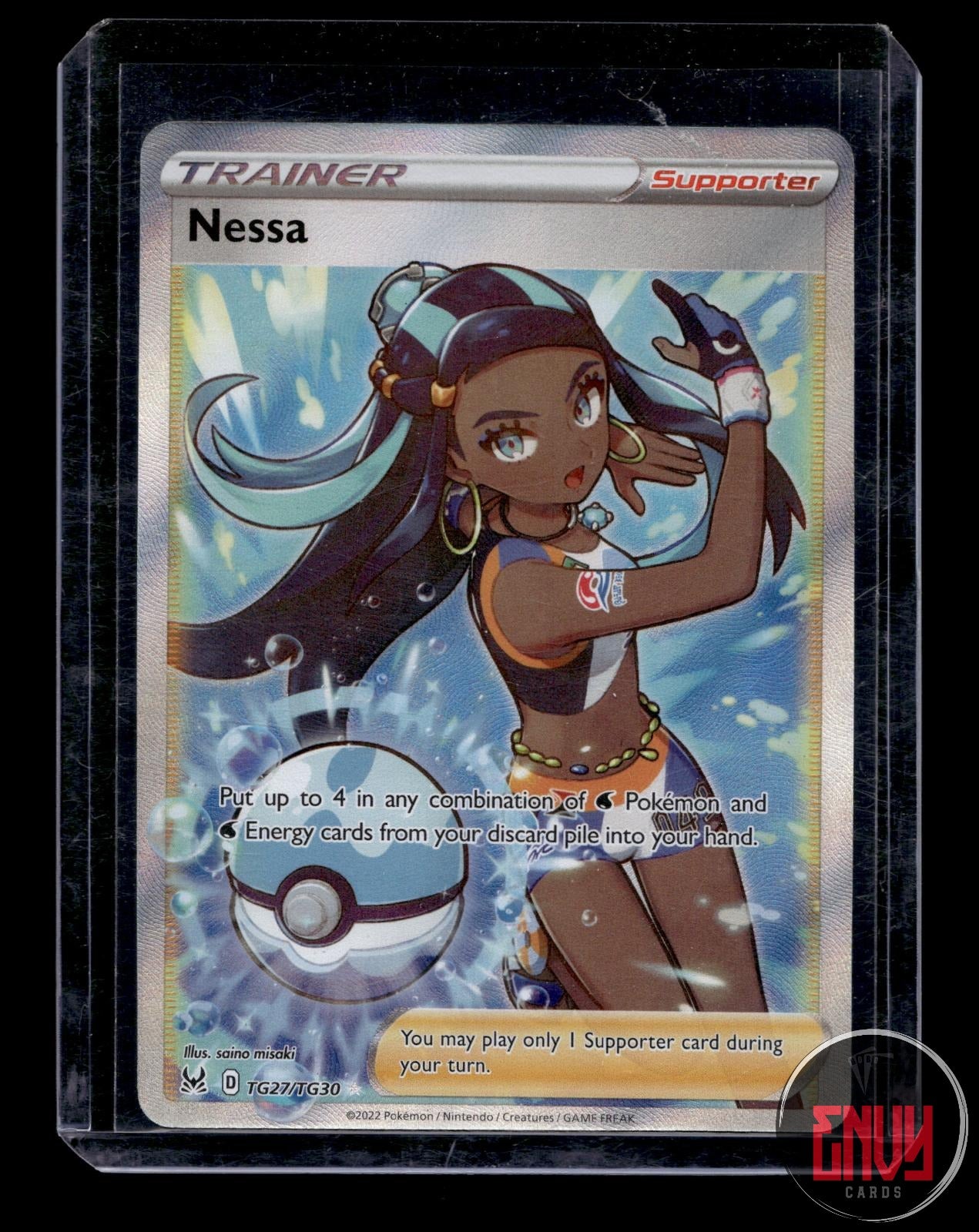 Nessa NM TG27/TG30 Ultra Rare Lost Origin Trainer Gallery Pokemon NM