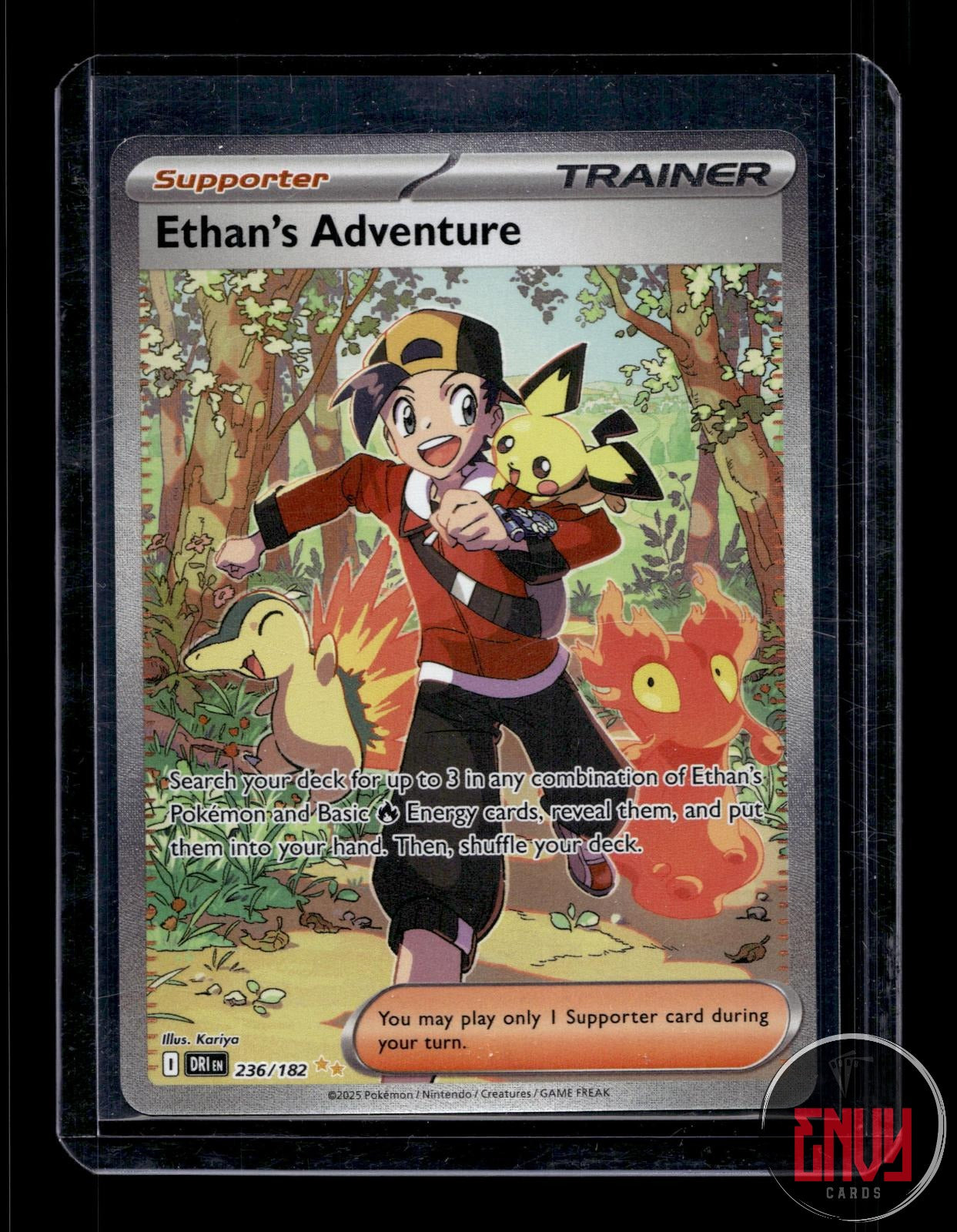 Ethan's Adventure NM 236/182 Special Illustration Rare Destined Rivals Pokemon