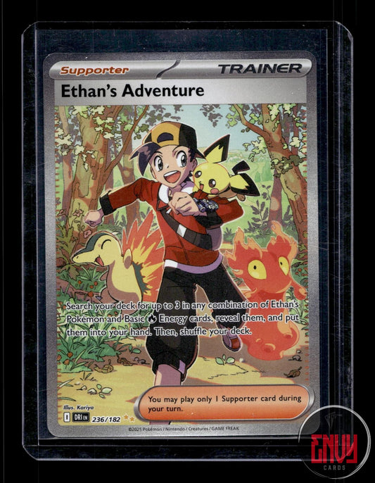 Ethan's Adventure NM 236/182 Special Illustration Rare Destined Rivals Pokemon