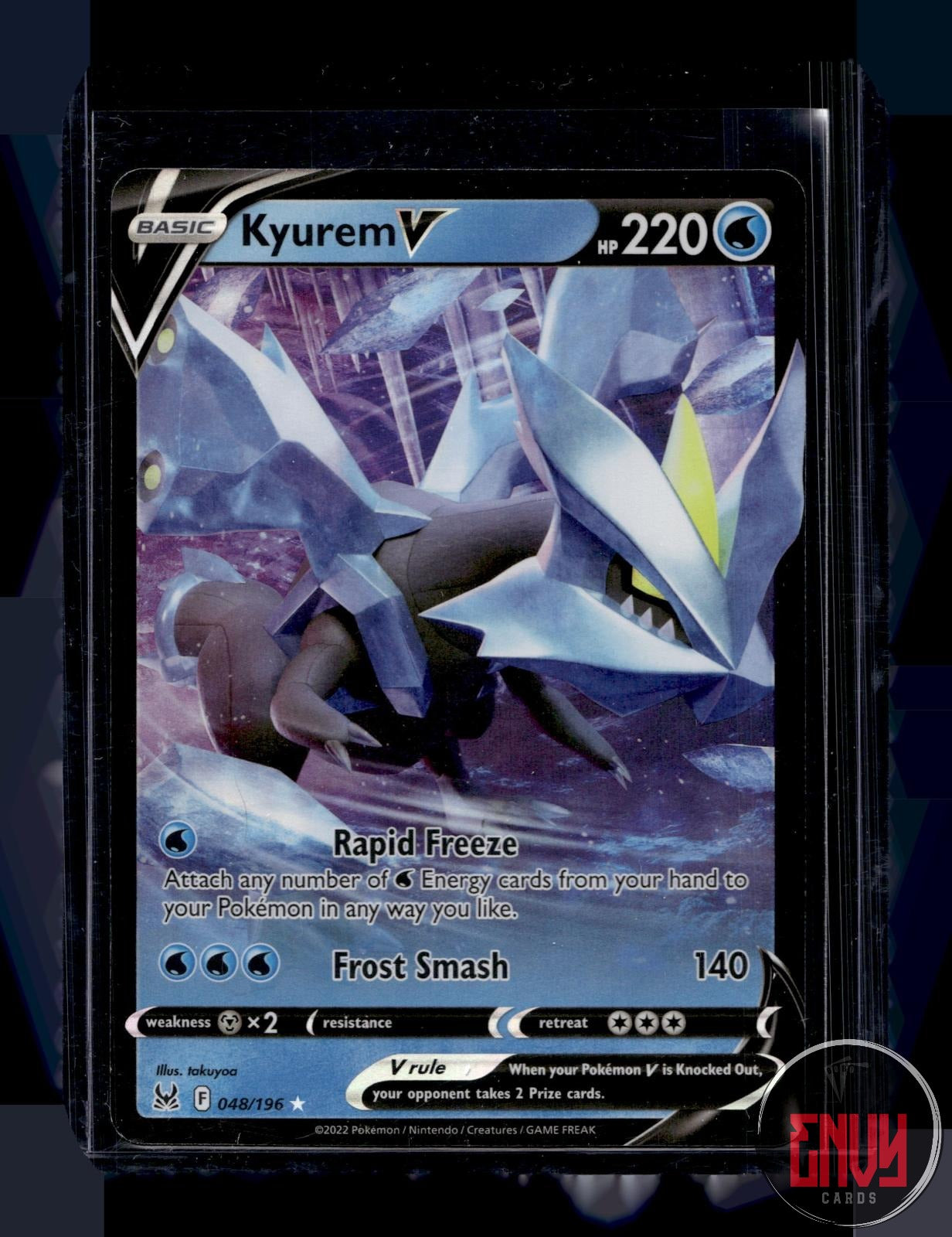 Kyurem V Near Mint 048/196 V Rare Lost Origin Pokemon Holo