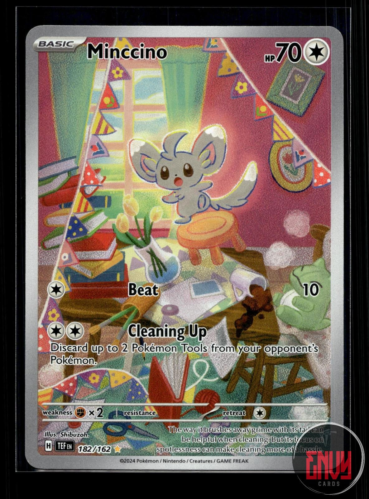 Minccino NM 182/162 IR Temporal Forces Pokemon Holo