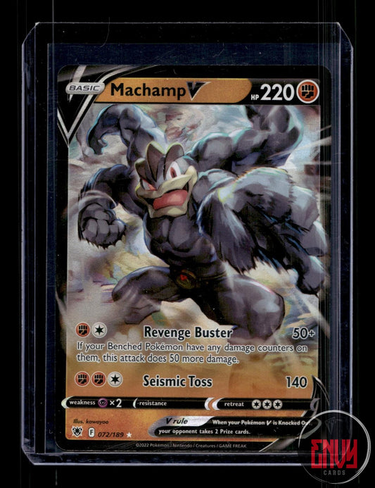Machamp V Near Mint 072/189 V Rare Astral Radiance Pokemon Holo
