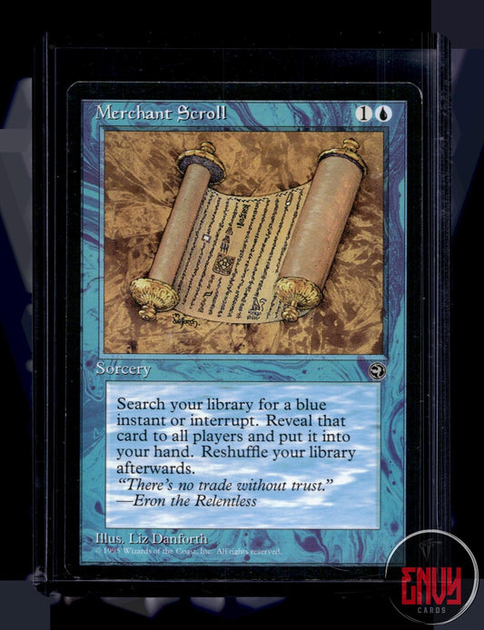 Merchant Scroll Lightly Played Common Homelands Magic: The Gathering