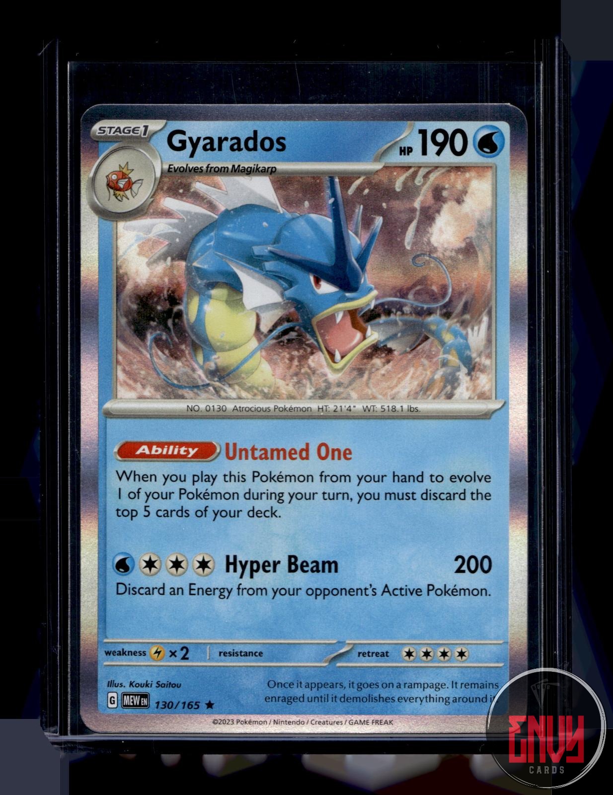 Gyarados Near Mint 130/165 Rare 151 Pokemon Holo
