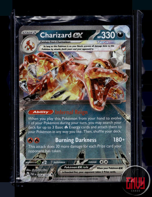Charizard ex LP 054/091 UR Paldean Fates Pokemon Holo