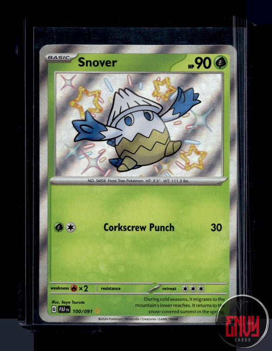 Snover Near Mint 100/091 Shiny Rare Paldean Fates Pokemon