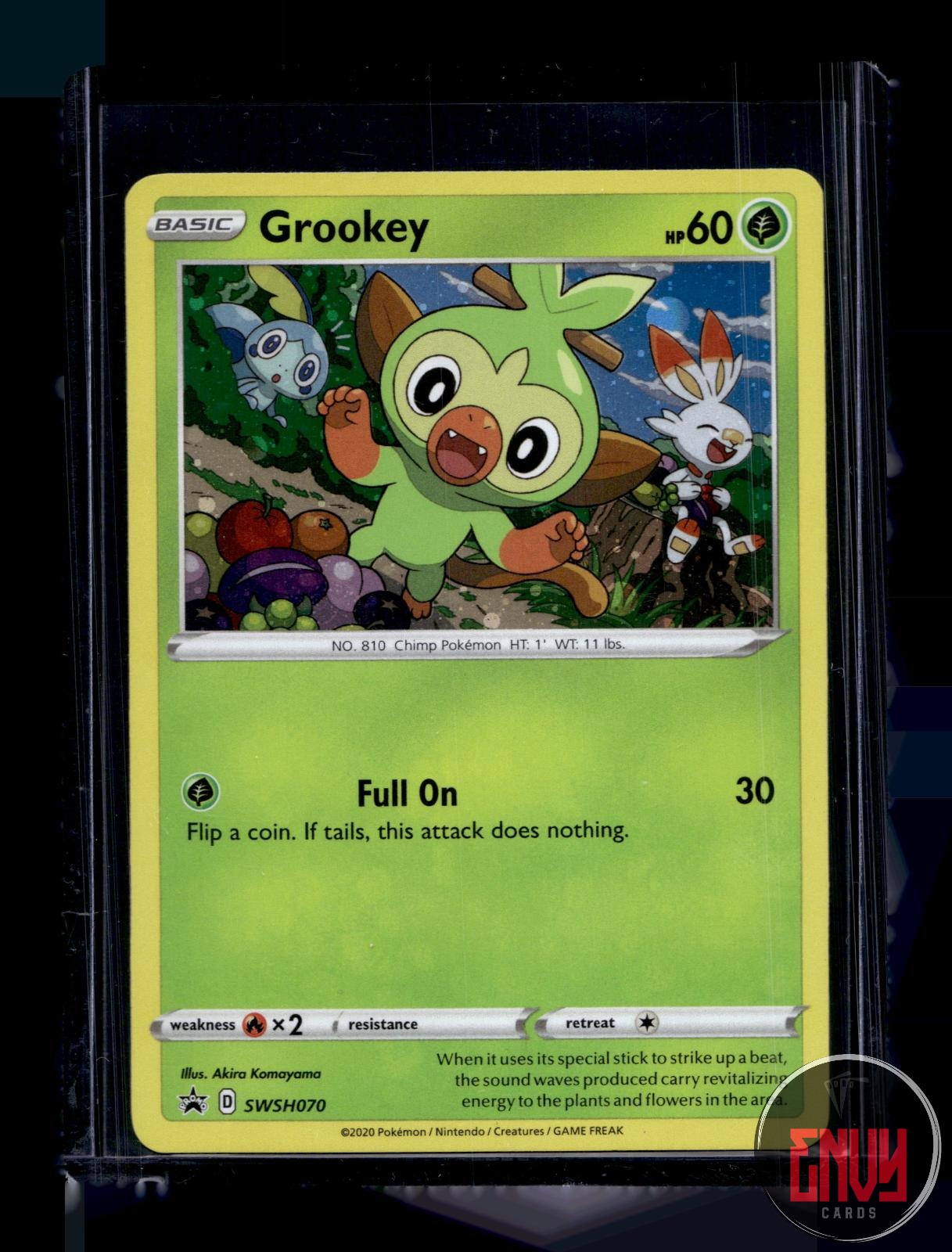 Grookey Near Mint SWSH070 Promo Sword & Shield Promo Pokemon Holo