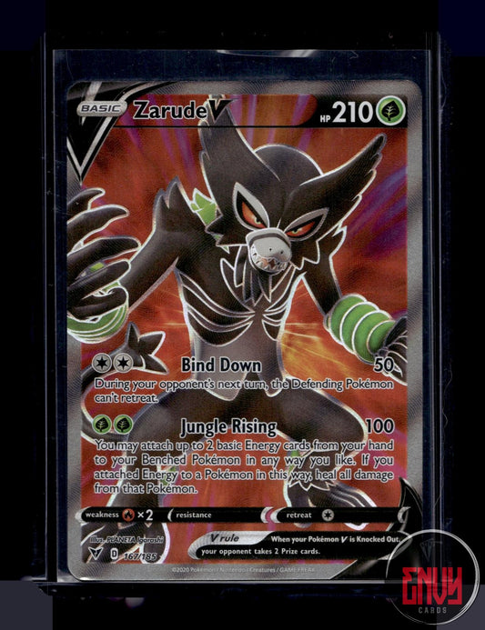 Zarude V Near Mint 167/185 Ultra Rare Vivid Voltage Pokemon