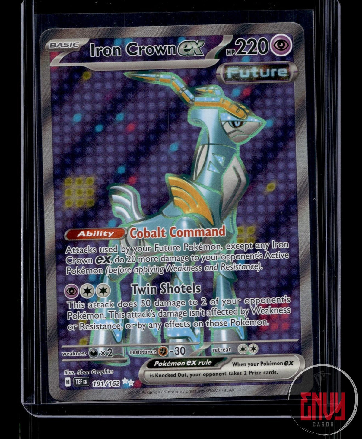 Iron Crown ex NM 191/162 UR Temporal Forces Pokemon Holo
