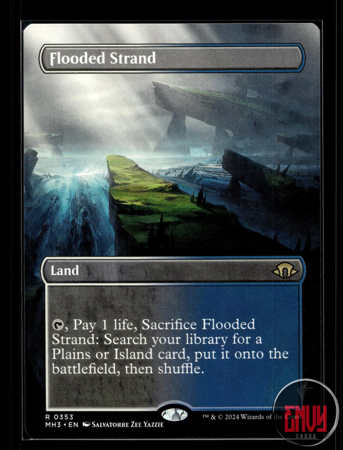 Flooded Strand (Borderless) Near Mint 353 Rare Modern Horizons 3
