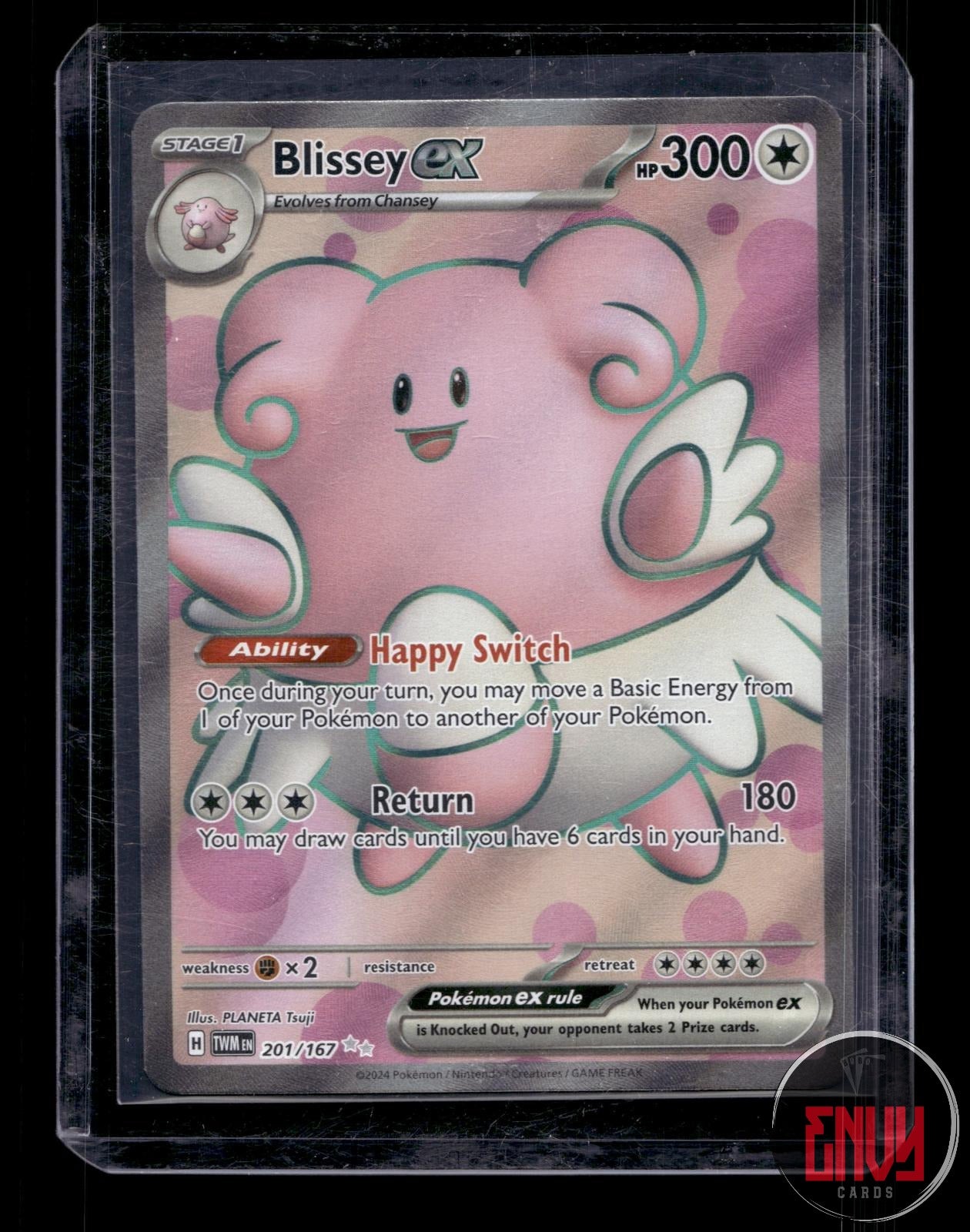 Blissey ex Near Mint 201/167 Ultra Rare Twilight Masquerade Pokemon