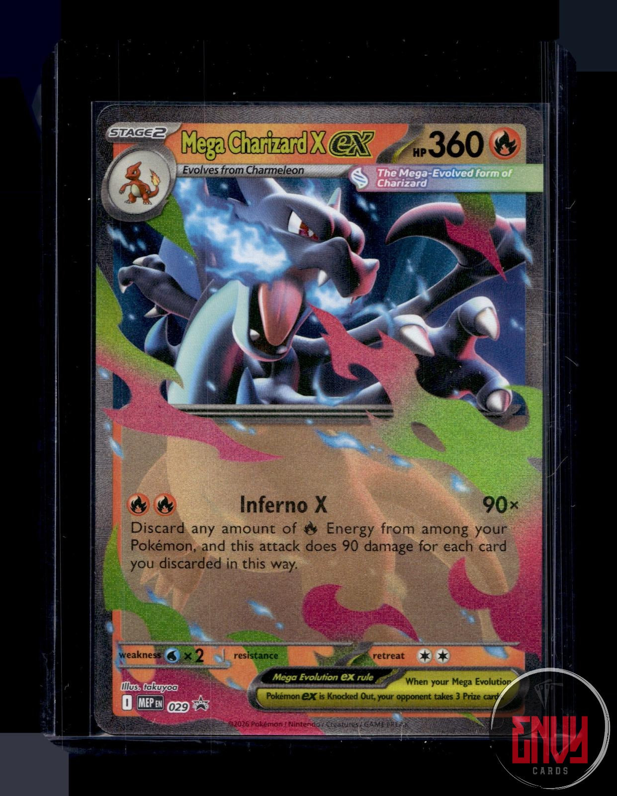 Mega Charizard X ex Near Mint 029 Promo ME: Mega Evolution Promo Pokemon