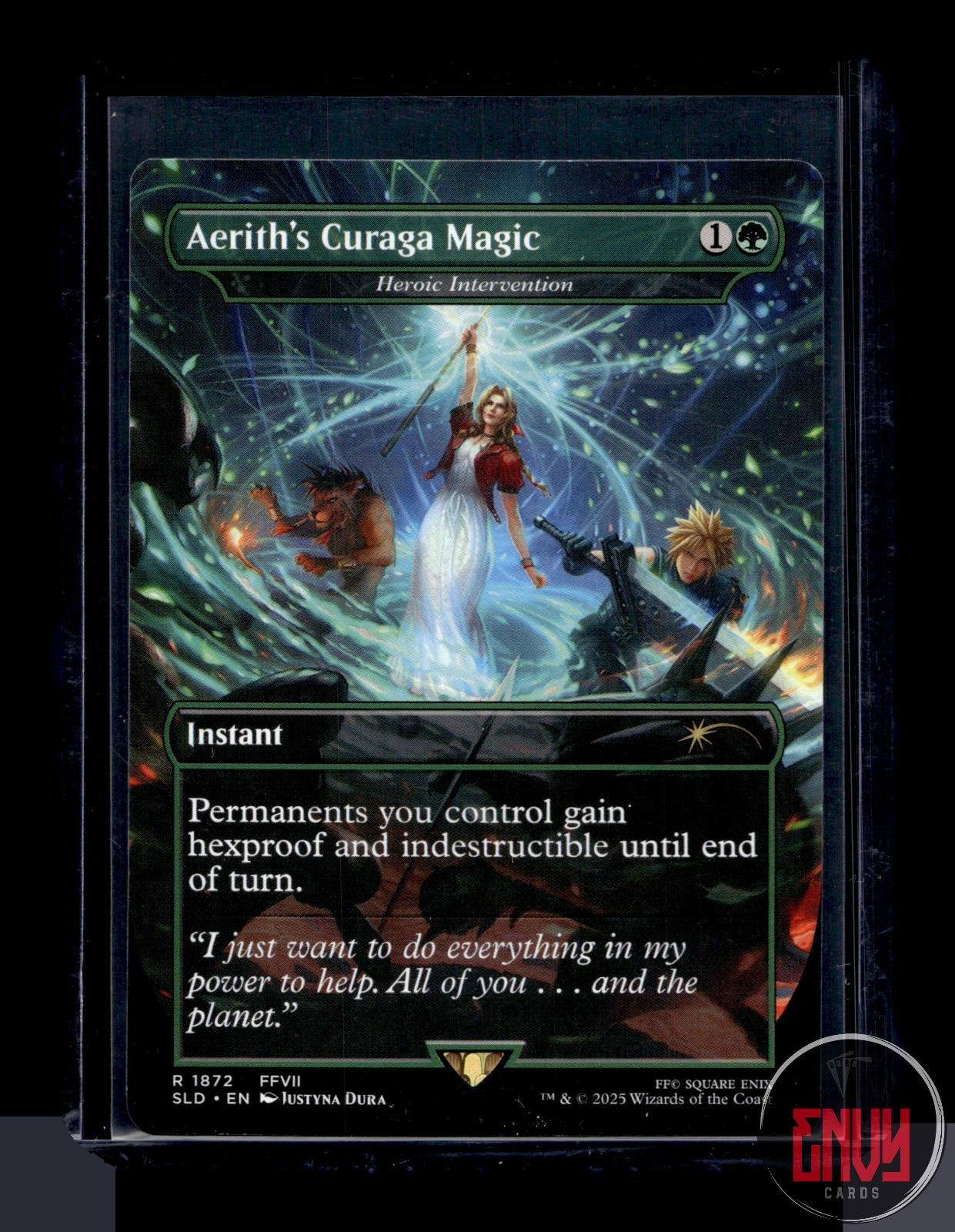 Aerith's Curaga Magic - Heroic Intervention LP 1872 Rare Secret Lair Drop Series