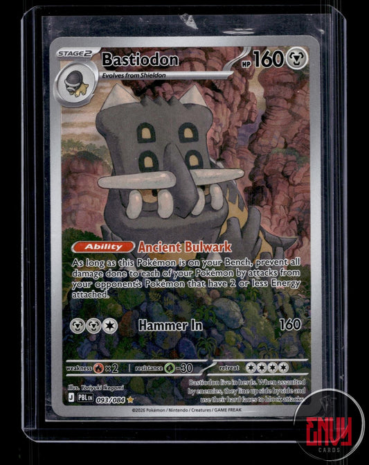 Bastiodon NM 093/084 IR Pitch Black Pokemon Holo