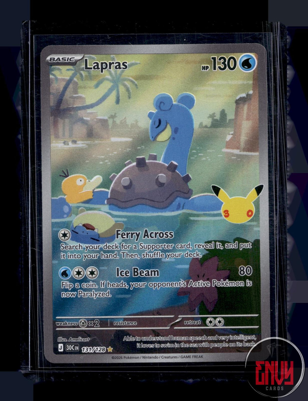 Lapras NM 131/128 IR ME: 30th Celebration Pokemon Holo