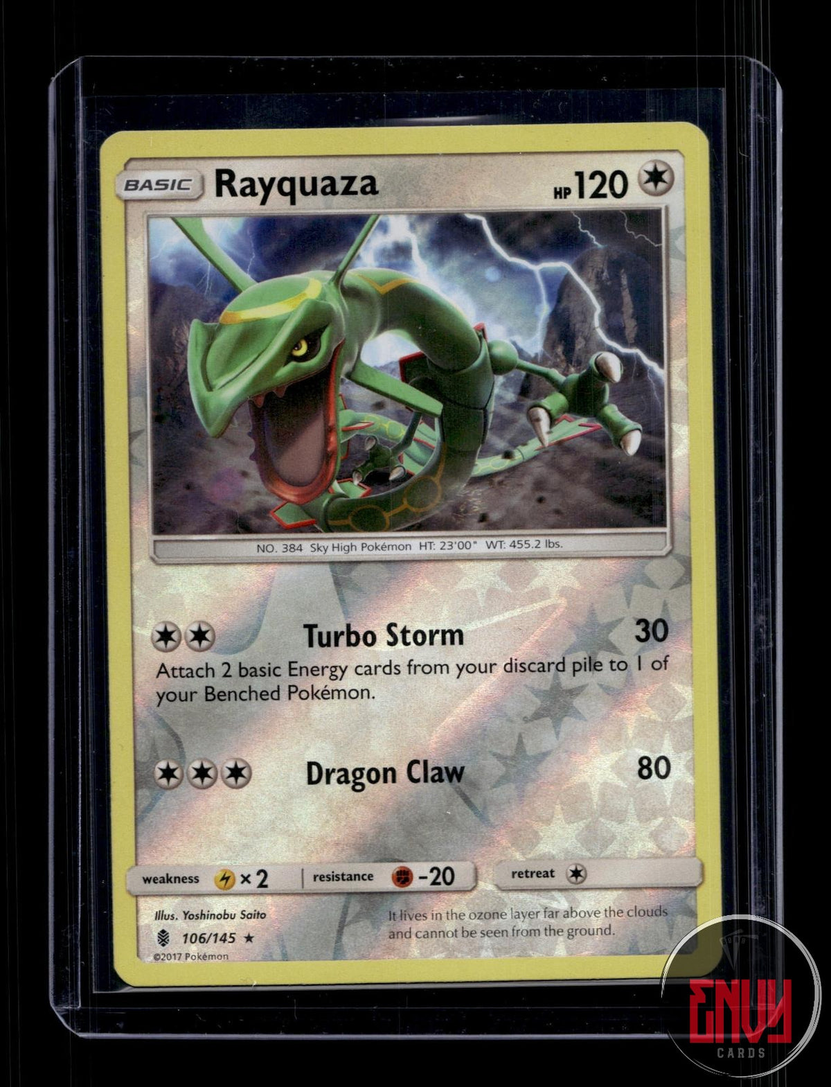 Rayquaza Near Mint 106/145 Rare Guardians Rising Pokemon Reverse Holo