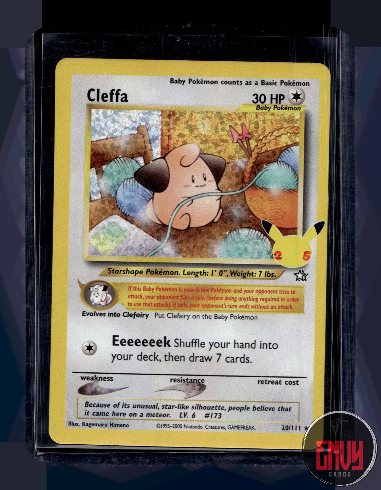 Cleffa NM 20/111 Celebrations: Classic Collection Pokemon Holo