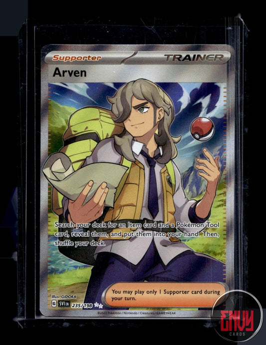 Arven Near Mint 235/198 Ultra Rare Scarlet & Violet Pokemon Holo