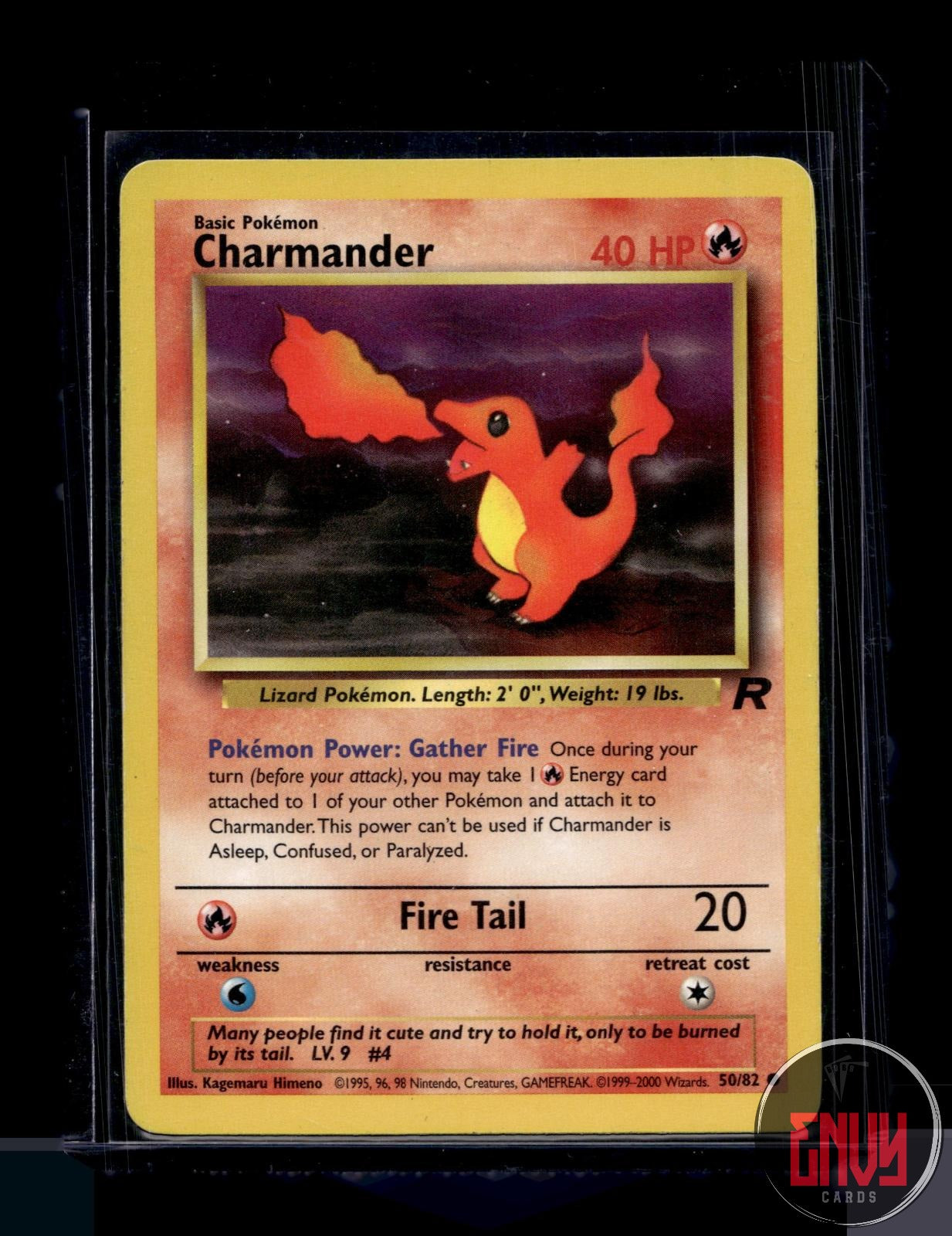 Charmander Moderately Played 50/82 Common Team Rocket Pokemon Unlimited