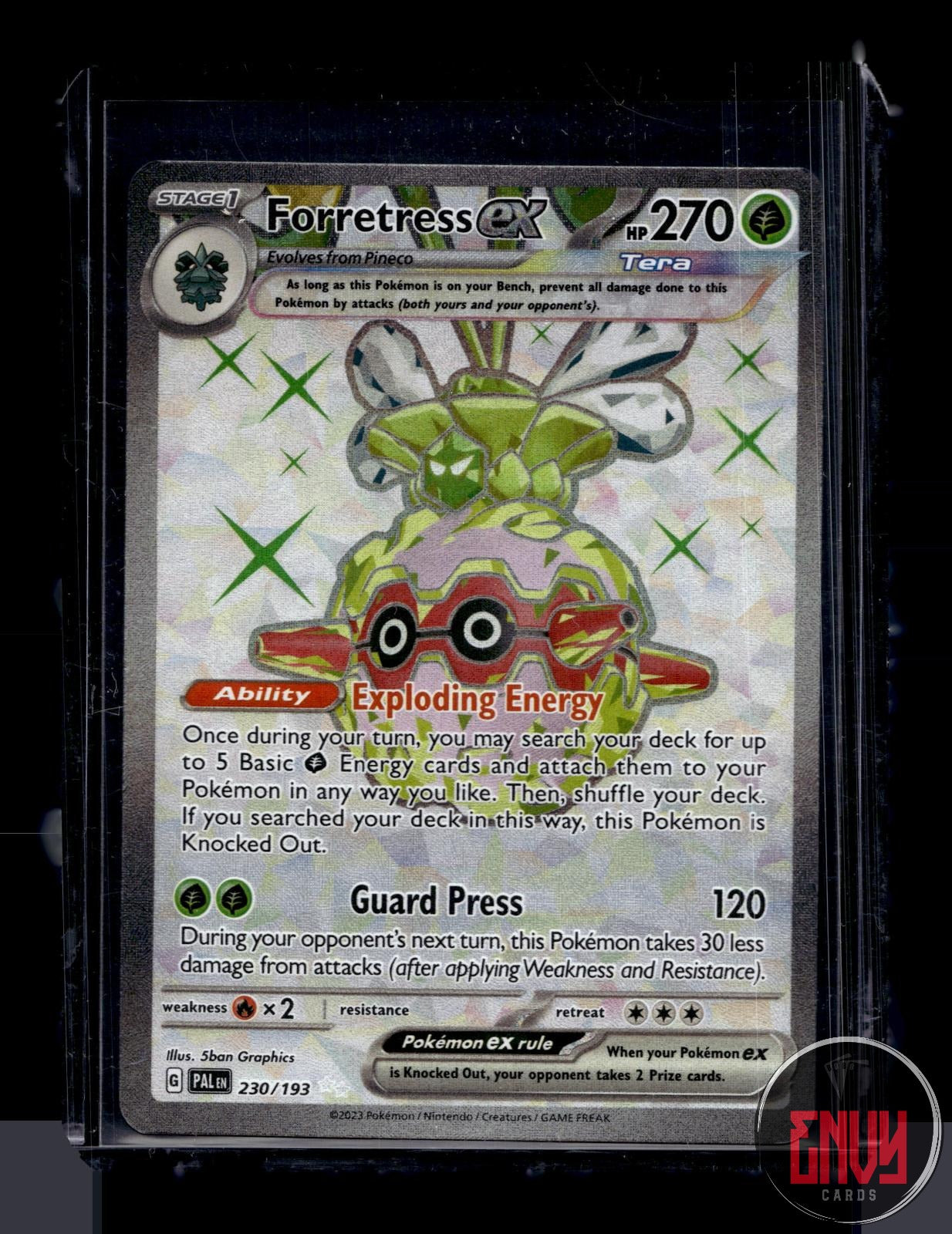Forretress ex Near Mint 230/193 Ultra Rare Paldea Evolved Pokemon Holo