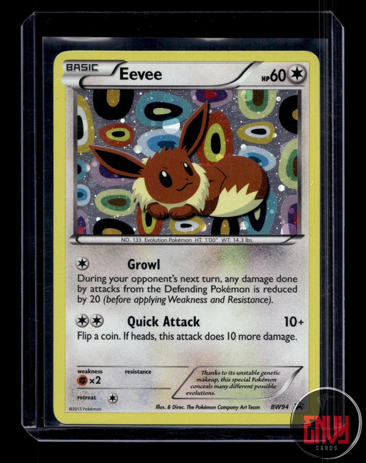 Eevee Lightly Played BW94 Promo Black And White Promo Pokemon Holo