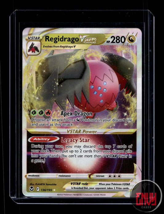 Regidrago VSTAR Near Mint 136/195 VSTAR Rare Silver Tempest Pokemon