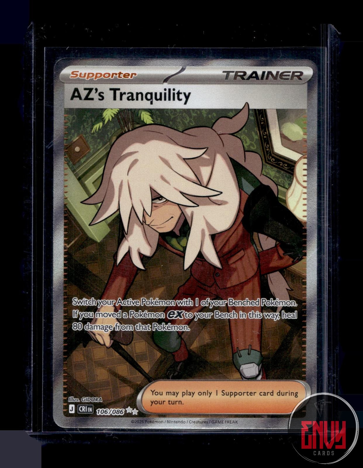 AZ's Tranquility Near Mint 106/086 Ultra Rare ME04: Chaos Rising Pokemon
