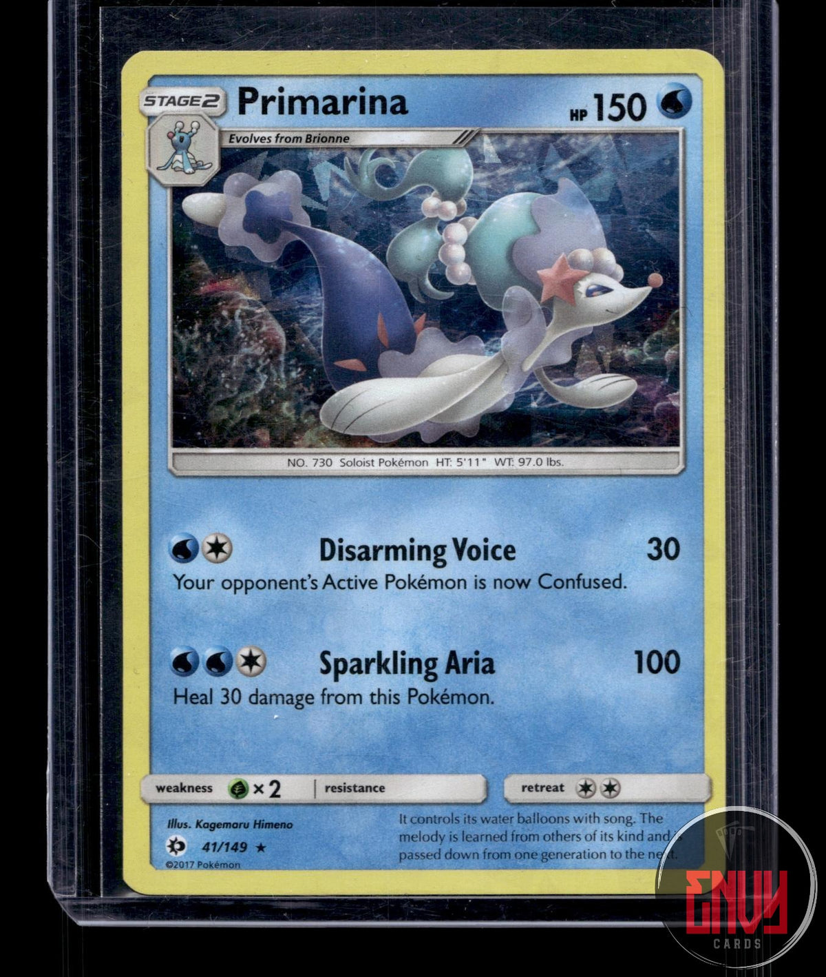 Primarina (Water Web Holo) LP 041/149 Miscellaneous Cards & Products Pokemon
