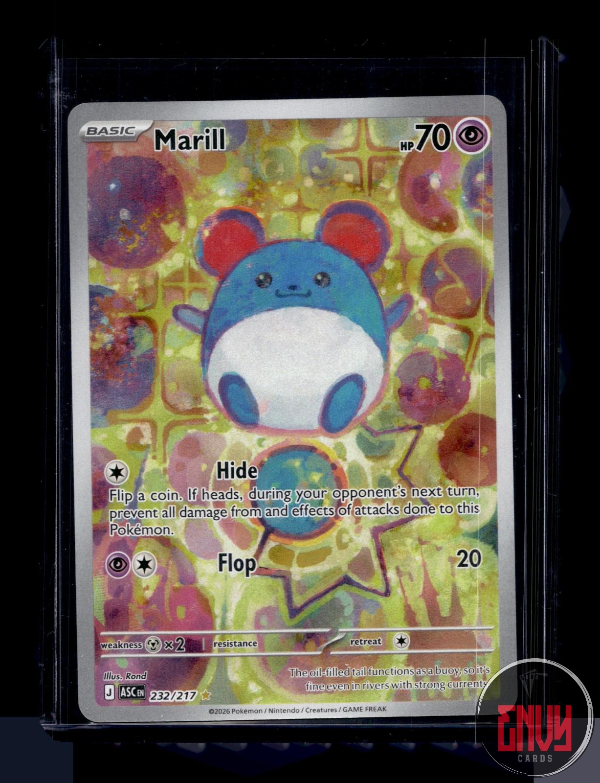 Marill Near Mint 232/217 Illustration Rare Ascended Heroes Pokemon Holo