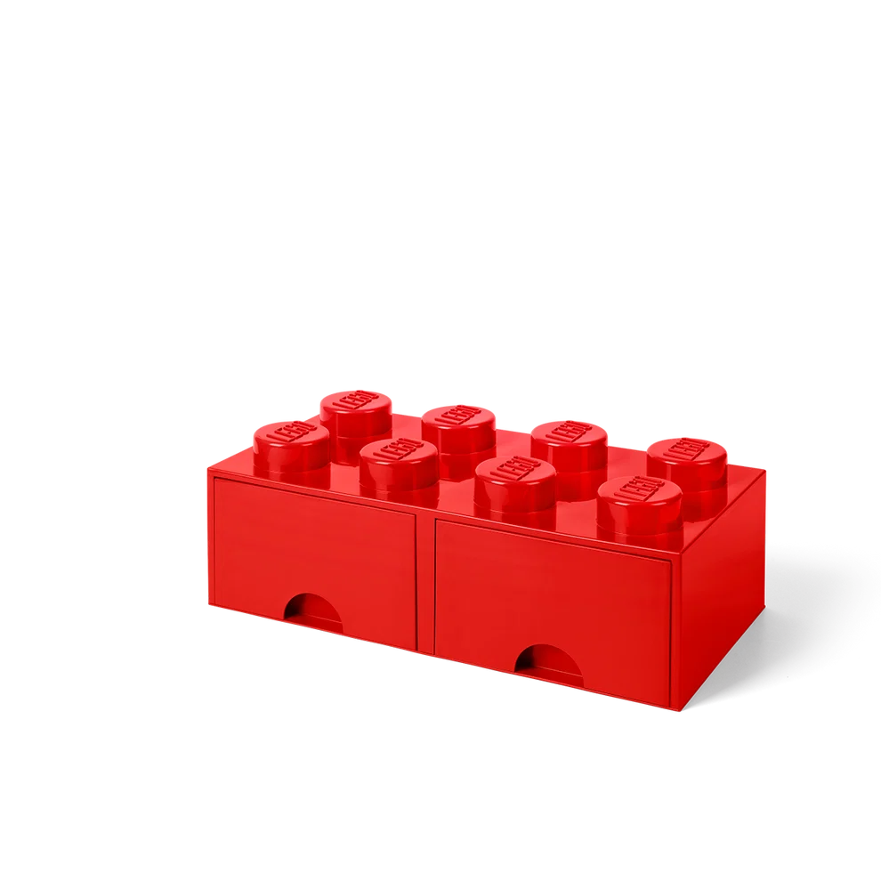 40061730 LEGO Brick Drawer 8 Brick Drawers Bright Red