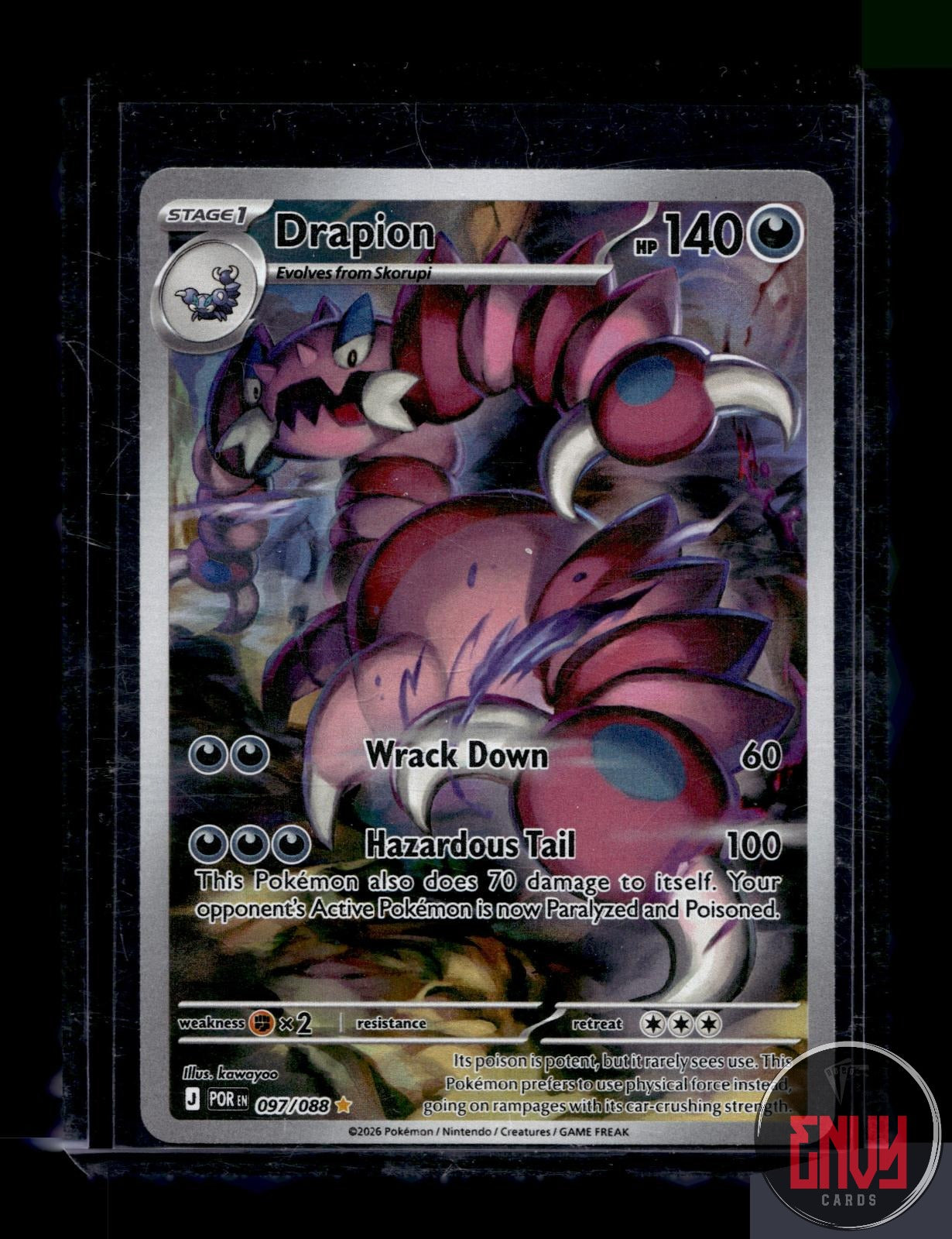 Drapion Near Mint 097/088 Illustration Rare Perfect Order Pokemon