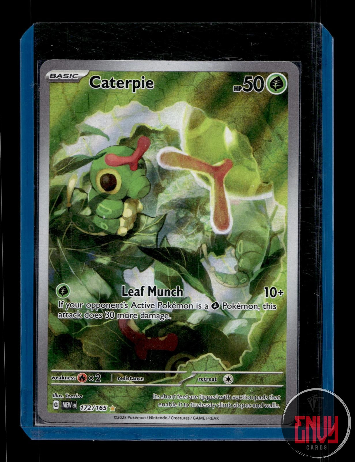 Caterpie Near Mint 172/165 Illustration Rare 151 Pokemon