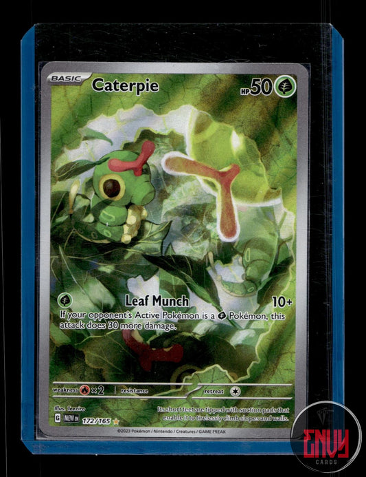 Caterpie Near Mint 172/165 Illustration Rare 151 Pokemon