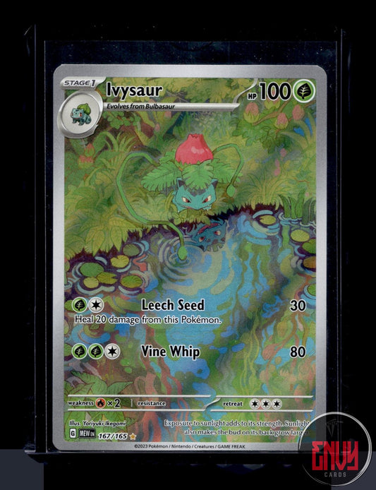 Ivysaur Near Mint 167/165 Illustration Rare 151 Pokemon