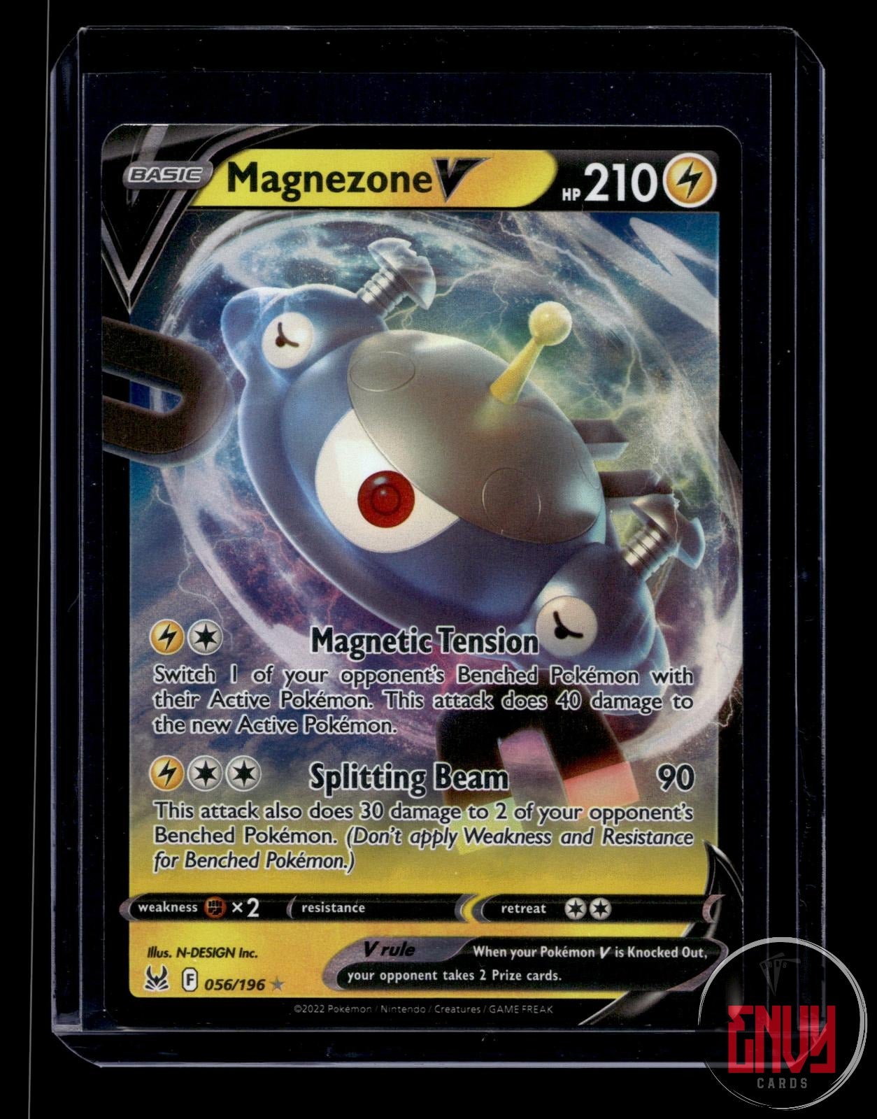Magnezone V Lightly Played 056/196 V Rare Lost Origin Pokemon