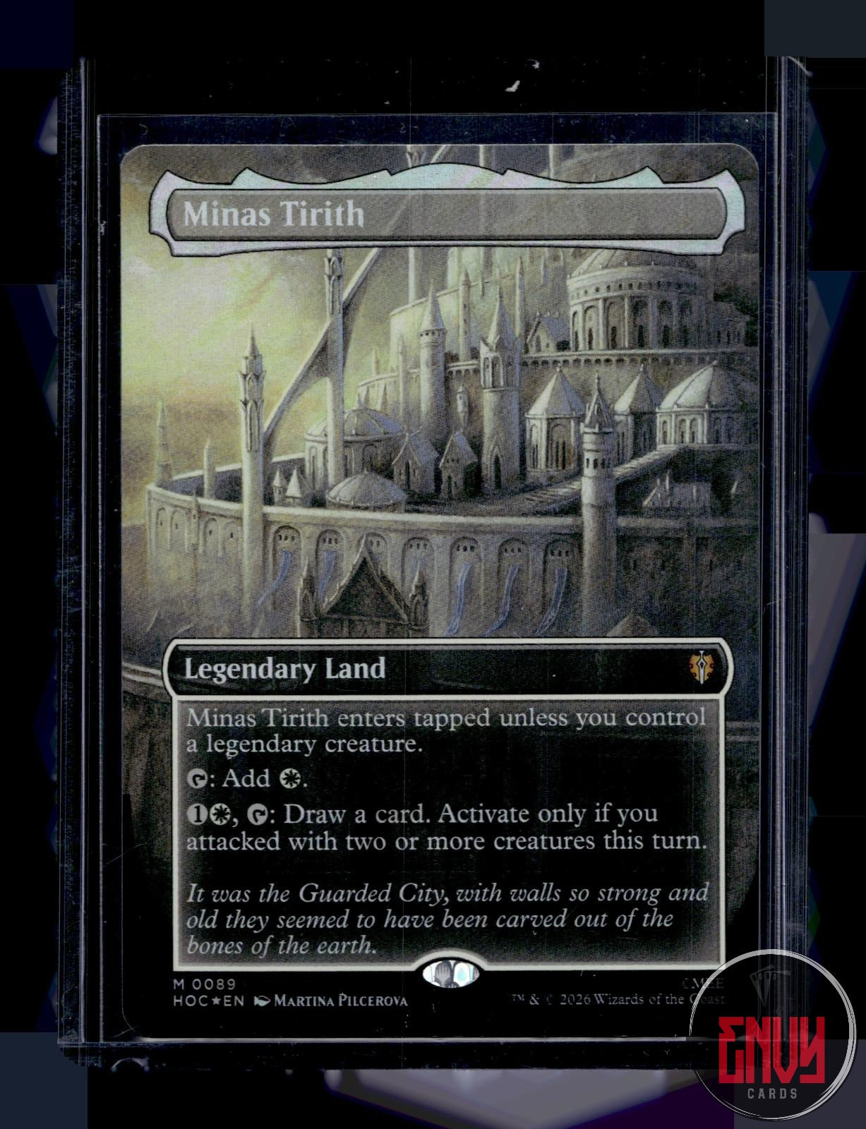 Minas Tirith (Borderless) (Surge Foil) LP 89 The Hobbit: Eternal-Legal 