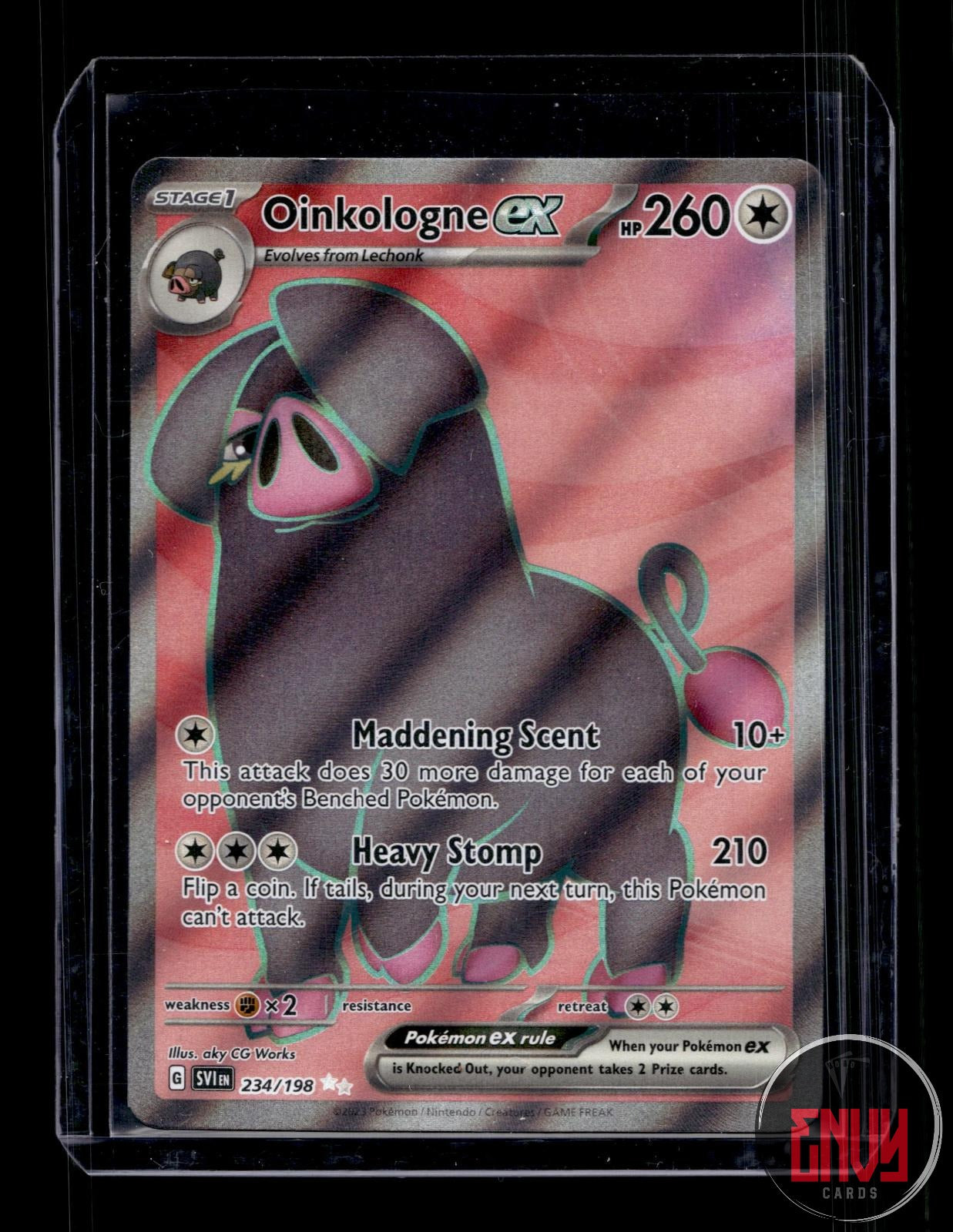 Oinkologne ex Near Mint 234/198 Ultra Rare Scarlet & Violet Pokemon Holo