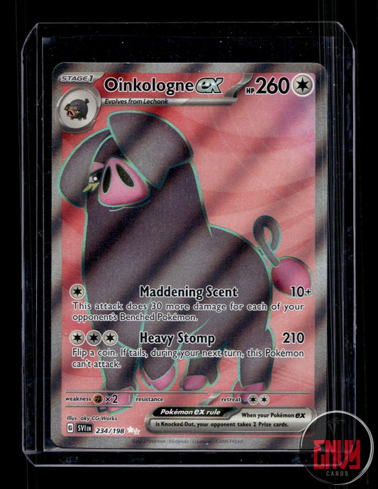 Oinkologne ex Near Mint 234/198 Ultra Rare Scarlet & Violet Pokemon Holo